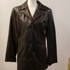 Wilson's black leather jacket
